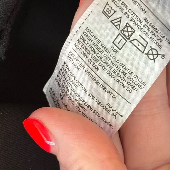 Old Navy Black High Rise Pixie Skinny Ankle Chino Dress Pant Size 6 - Picture 10 of 10